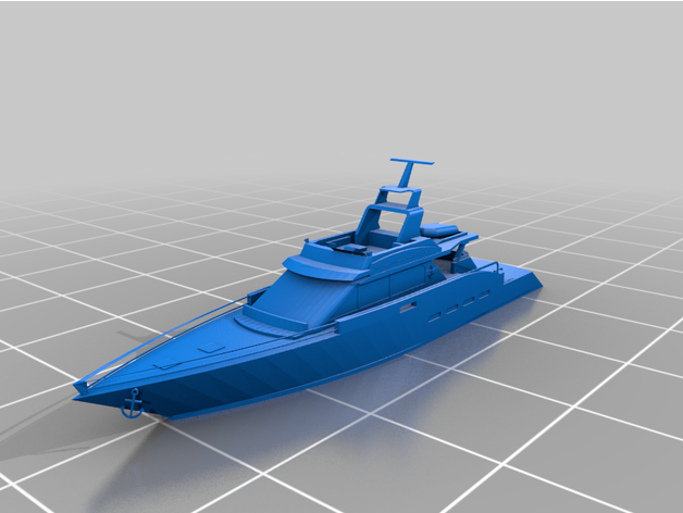 luxury yacht michellej2018 3D print model - Mito3D