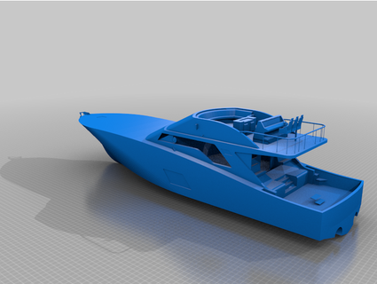 flybridge boat michellej2018 3d print model - Mito3D