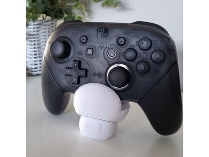 mario mushroom switch pro controller holder osgerby3d 3d print model - Mito3D
