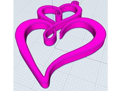 coração chave anel lemkil76 3d print model - Mito3D