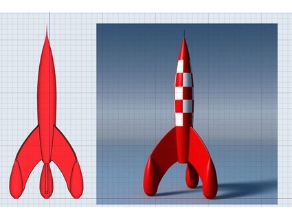 tintina foguete lemkil76 3d print model - Mito3D