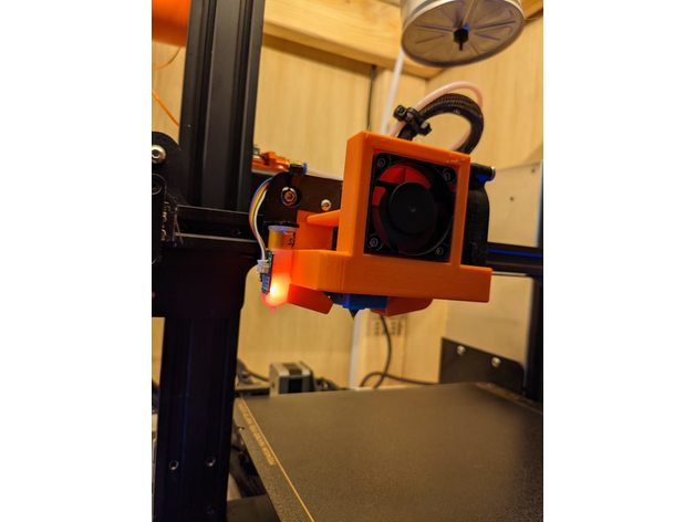 satsana ender 3 5015 fan bl touch mount compatible duct sometimesicode 3D print model - Mito3D