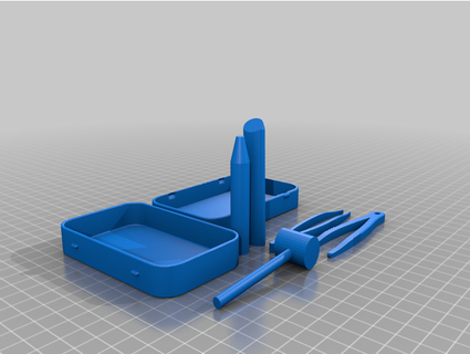 pocket excavation adventure tool kit kanelouise 3d print model - Mito3D