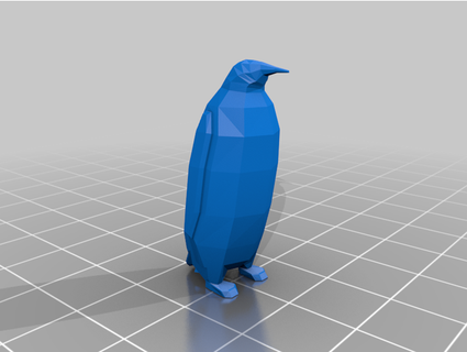 low poly penguin coolbird 3d print model - Mito3D