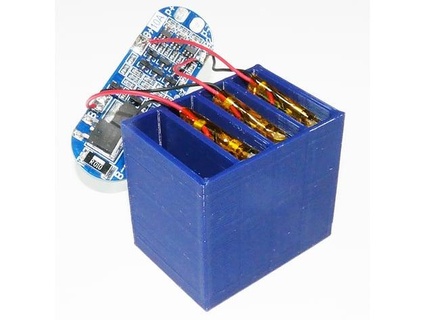 holder 4 lipo 602030 batteries tsbrownie 3d print model - Mito3D
