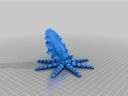 articulado calamar technical50 3d print model - Mito3D