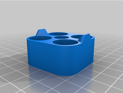 4xaa batería caso funda xbox logo desayuno 3d print model - Mito3D