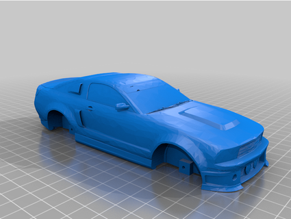 ford mustang ele pinewood derby car xolthrax 3d print model - Mito3D