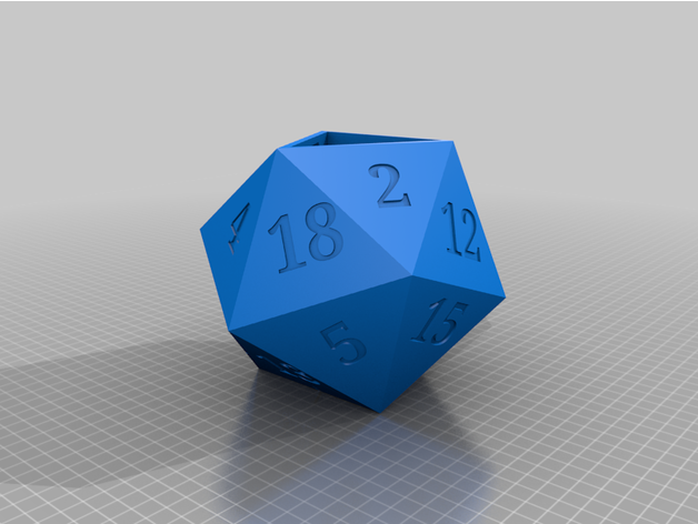 d20 planteur artattck 3D print model - Mito3D