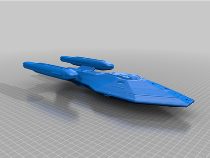 Starfleet quantum slipstream conduire navire michellej2018 3d print model - Mito3D