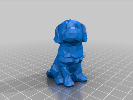 low poly puppy shadowknight450 3d print model - Mito3D