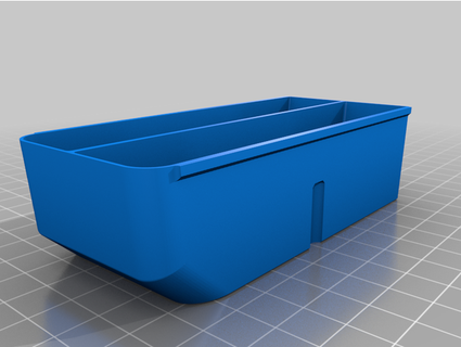 longitudinal poubelle diviseur port cargaison 40 organisateur triste 3d print model - Mito3D