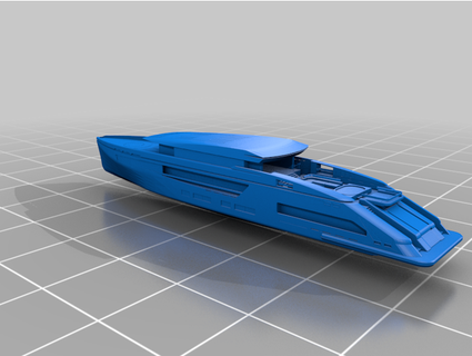 streamlined super speed yacht michellej2018 3d print model - Mito3D
