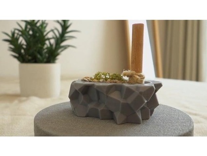roccia facce aroma diffusore masa4dc 3d print model - Mito3D