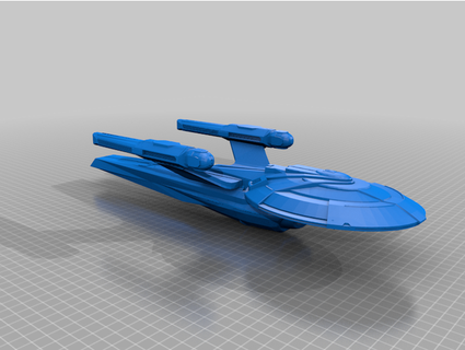 adriatic class starship sleepymarine 3d print model - Mito3D