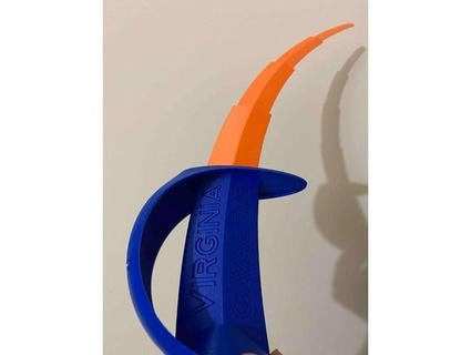 curved collapsing blades uva sabre qsr 3d print model - Mito3D