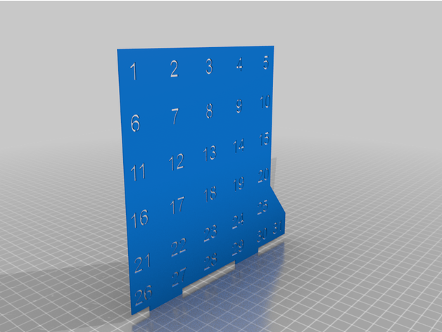 calendario svg tixyz45 3D print model - Mito3D