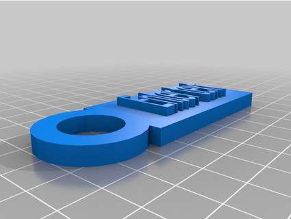 customizable keychain fabry making 3d print model - Mito3D