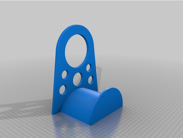 vacuum cleaner hose holder bazic 3D print model - Mito3D