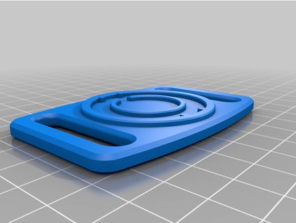 tron belt buckle allemool 3d print model - Mito3D