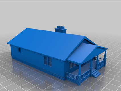 n scale house 3 jchase1970 3d print model - Mito3D