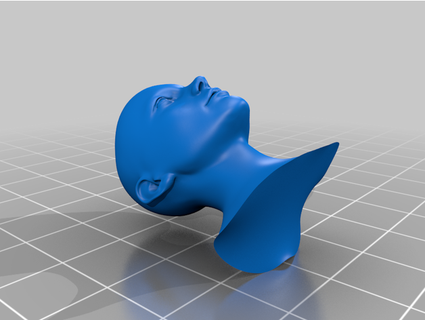 humanoide silicona cara molde zivby1 3d print model - Mito3D