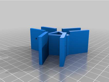 parametric hexagon honeyecomb shelf brackets miggyman 3d print model - Mito3D