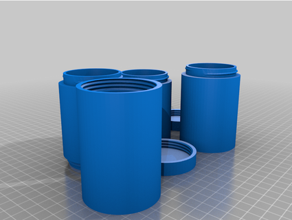 modular expandable jar system mkcamc 3d print model - Mito3D