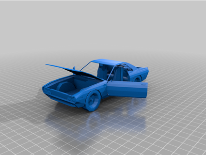 rayé muscle voiture michellej2018 3d print model - Mito3D