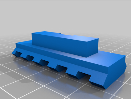 vertical foregrip bipod insert rail bigblockdoug 3d print model - Mito3D