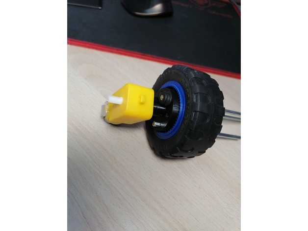 adaptateur meccano roue arduino moteur xtalite 3D print model - Mito3D