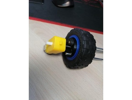 adattatore meccano ruota arduino motore xtalite 3d print model - Mito3D