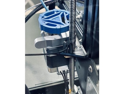 sencillo filamento guía rail posterior angular carrete montaje equipo claro 3d print model - Mito3D