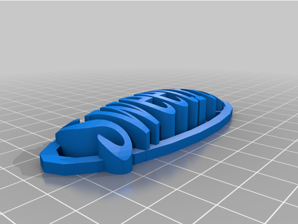 süße Erbse Schlüsselbund Name Etikett Tetrahemikon 3d print model - Mito3D