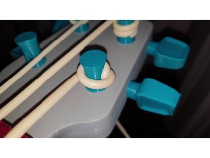uookulele - bass ukulele printable tuning pegs uoopl 3d print model - Mito3D