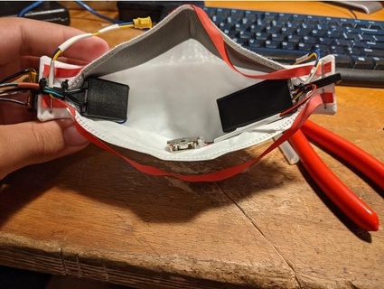 hueso conductible máscara transductor 3d print model - Mito3D