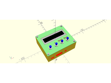 caja raspberrypi lcd 16x2 botones texto personalizable Jonsag 3d print model - Mito3D