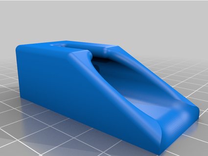düz geri İp top Kulp destek spaktar 3d print model - Mito3D