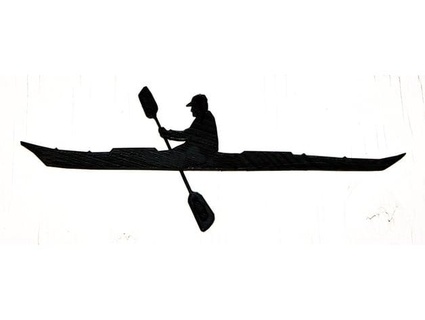 kayak silhouette cottage sign burke9119 3d print model - Mito3D