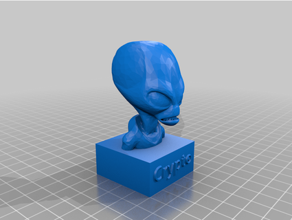 crypto bust deathforever3 3d print model - Mito3D