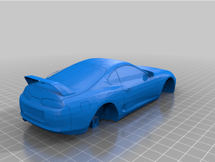 toyota supra pinewood derby car xolthrax 3d print model - Mito3D