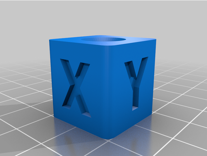 xyz calibration cube round edge jacklee 3d print model - Mito3D