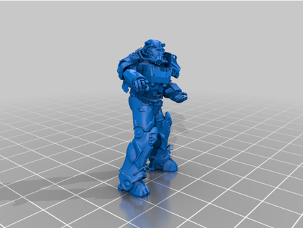 fww pointing t60 power armor bos chaosguy 3d print model - Mito3D