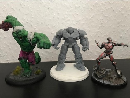 hulkbuster table jeu prise charge recrom 3d print model - Mito3D