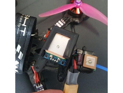 Hall GPS montieren gy neo6mv2 GPS Modul lautfpv 3d print model - Mito3D