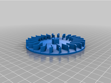 dehydrator fan blade vertexprinter  3d print model - Mito3D