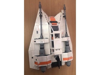 lego star wars ucs snowspeeder 75144 wall mount flip lmb 3d print model - Mito3D