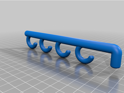 necklace wall rack firosche 3d print model - Mito3D