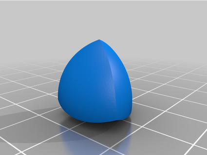 reuleaux tetrahedron solid constant width robr1996 3d print model - Mito3D