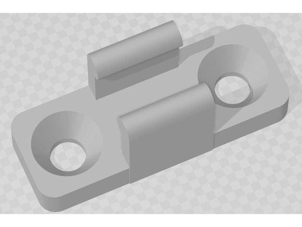 netzwerkkabel halterung mit Schrauben cuvs 3d print model - Mito3D